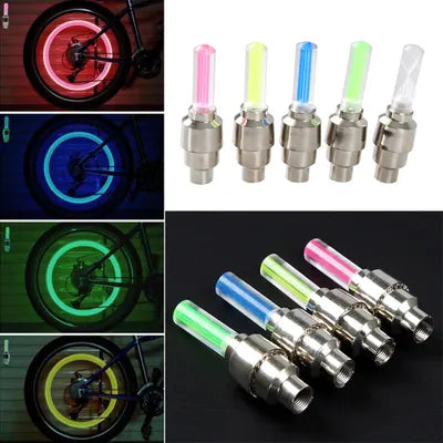 2Pcs Car Wheel LED Light Motorcycle Bike Light